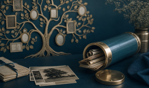 Imagen editorial sobre Árbol genealógico y cápsula digital: dos herramientas complementarias