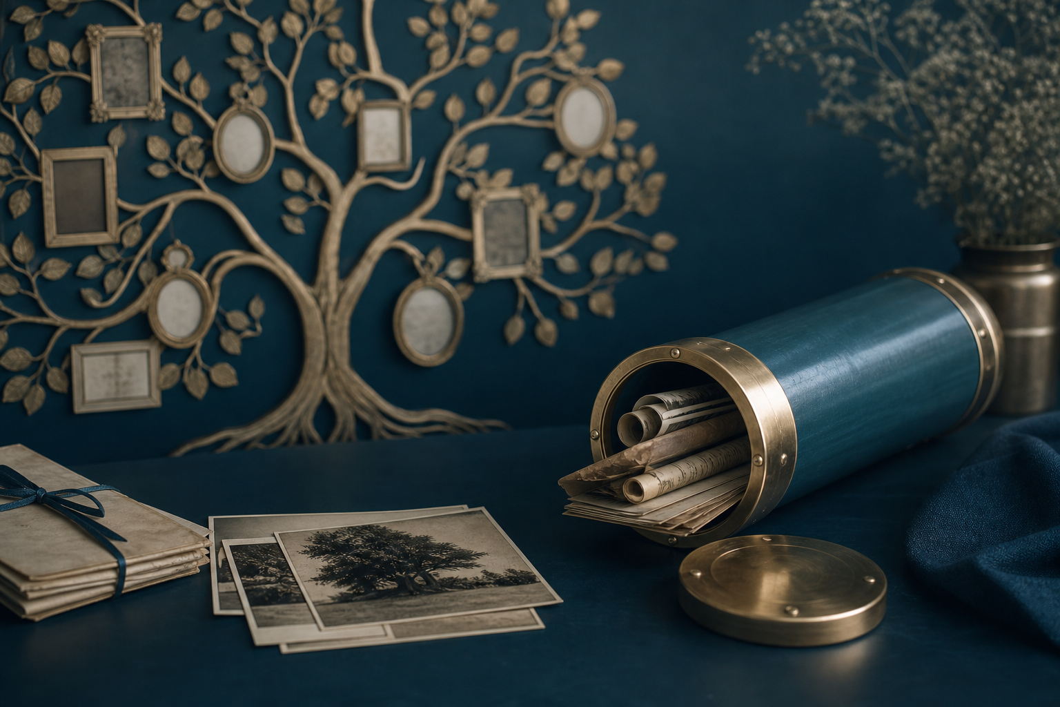 Imagen editorial sobre Árbol genealógico y cápsula digital: dos herramientas complementarias