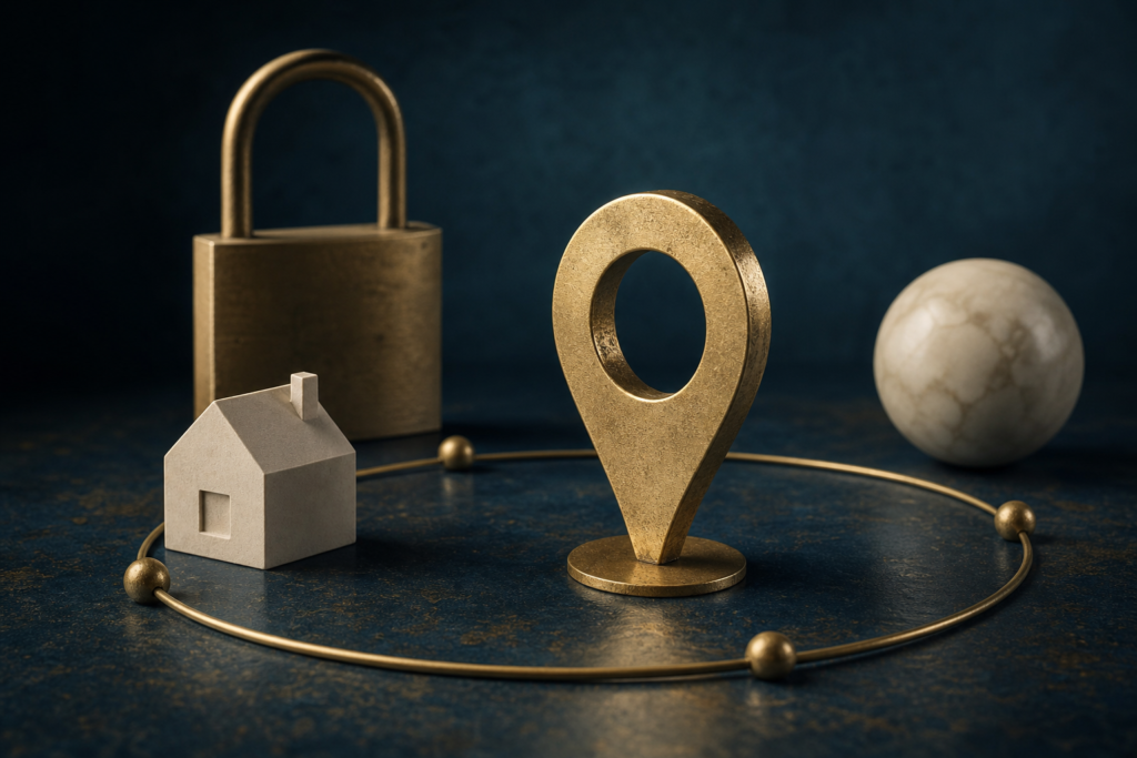 Imagen editorial sobre Geofencing y privacidad: Welche Standortdaten wirklich notwendig sind