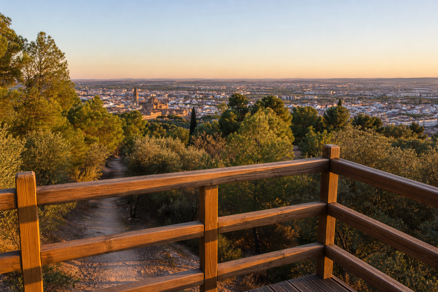 Vista editorial del lugar asociado a Mirador de la Asomadilla — bosque urbano y vistas de Córdoba