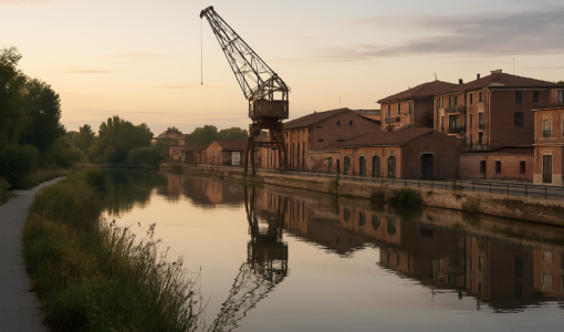 Vista editorial del lugar asociado a El puerto interior de Valladolid