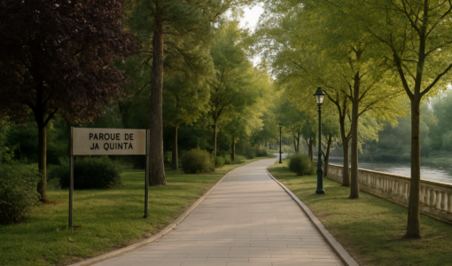 Vista editorial del lugar asociado a La provincia de Burgos plantada en un paseo
