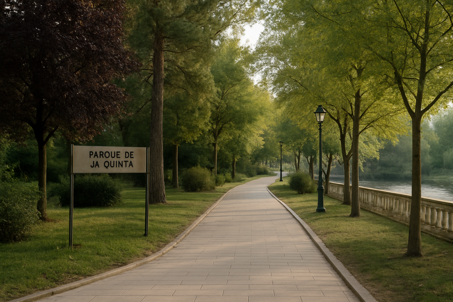 Vista editorial del lugar asociado a La provincia de Burgos plantada en un paseo