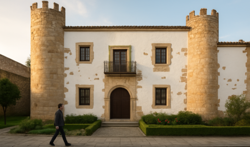 Vista editorial del lugar asociado a La casa portuguesa de la memoria cacereña