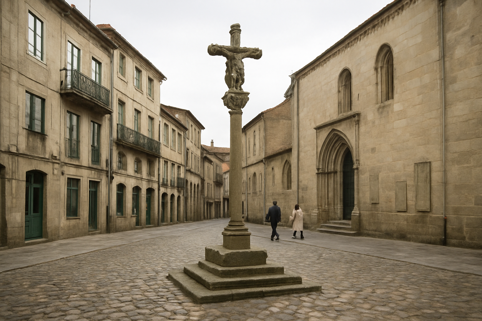 Vista editorial del lugar asociado a La plaza que fue cementerio, mercado y claustro imaginado